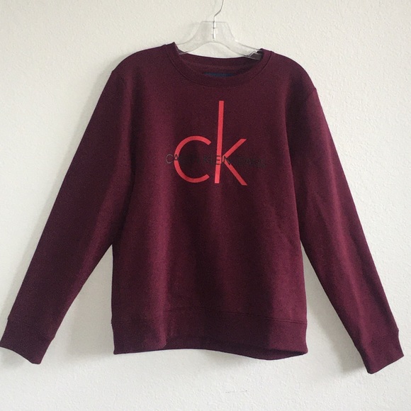 Calvin Klein Jeans Tops - NEW Calvin Klein Sweatshirt Maroon